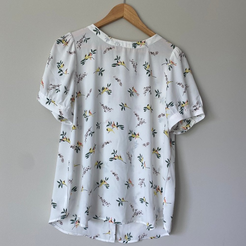 LOFT Birds on Branch Blouse